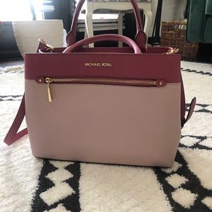 Michael Kors Colorblock Hailee Satchel - Pink